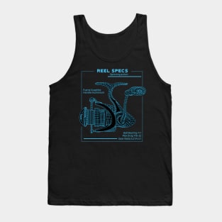 Angler's Blueprint Fishing Technical Art Tank Top